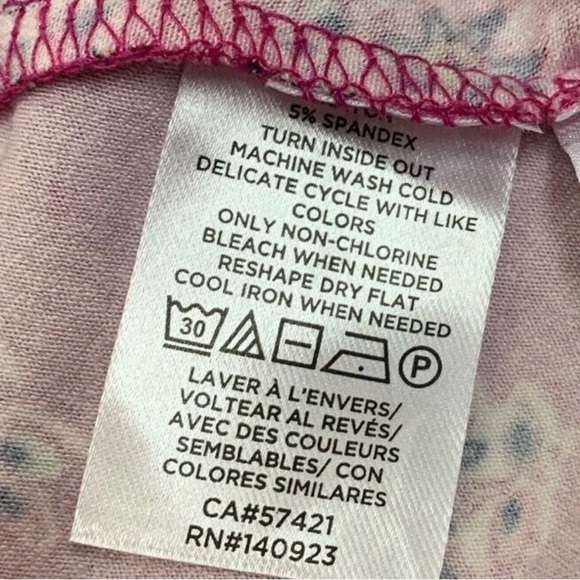 LOFT Ann Taylor Pink Floral Flutter Sleeve V-Neck Dress Women’s Size Medium - Picture 8 of 8